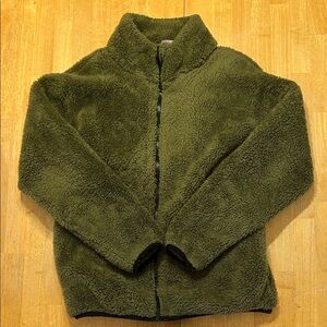 Victoria's Secret Olive Green Fleece Jacket